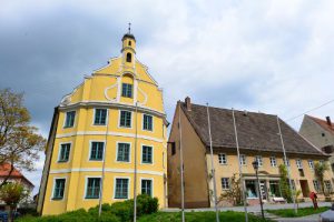 Historisches Rathaus Kirchheim in Schwaben, im Landkreis Mindelheim in Bayern